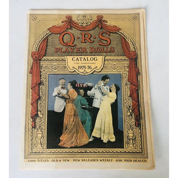QRS Accents Vintage 975 Qrs Player Piano Music Rolls Catalog 75th